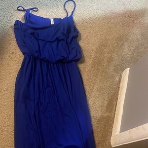 Euc spaghetti strap long maxi dress xl